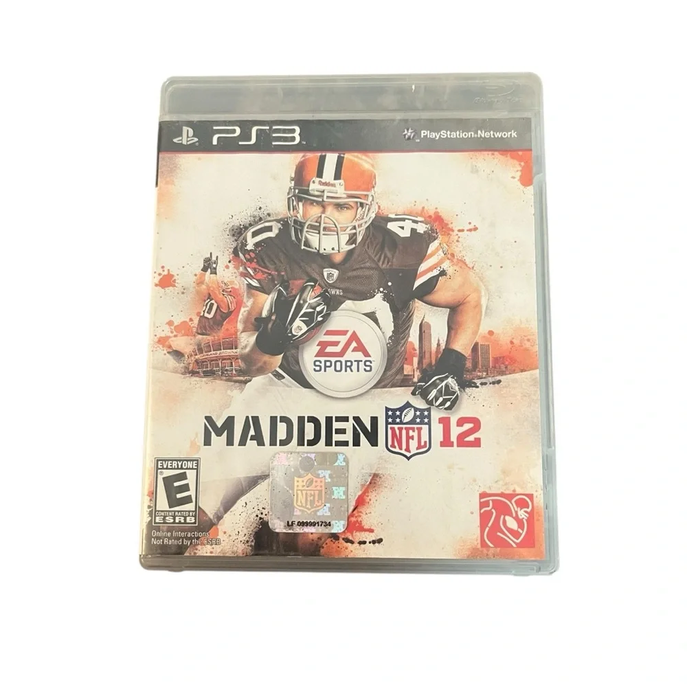 Madden 12 NFL Football 2012 Complete‎ w/ Case Manual Playstation 3 PS3